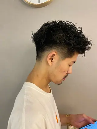 メンズ unopulir 景山 凌のヘアスタイル