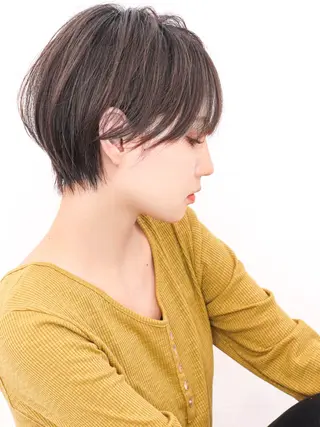 ショート カラー パーマ THE USUAL ユージュアルのヘアスタイル