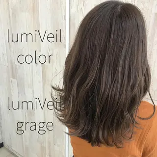 ミディアム カラー Oopsレイヤー 加藤澄都のヘアスタイル