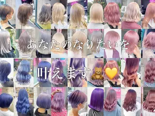 セミロング 🤍ムラ修正ブリーチ 🤍原宿/YUUのヘアスタイル