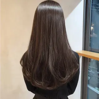 ロング 韓国レイヤーカット✨ 縮毛矯正　原田 優作のヘアスタイル