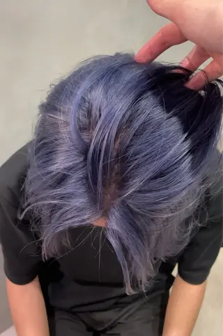 ミディアム カラー メンズ デザインカラー🌈/ ハイトーン/たけるのヘアスタイル