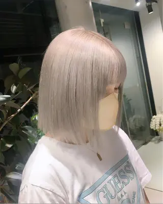 ミディアム カラー 赤みゼロ/透明感 カラー🌿KANTAのヘアスタイル