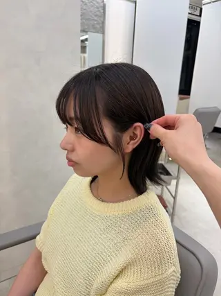 カラー 艶髪ボブ🎀大阪/ jueru🌟のヘアスタイル