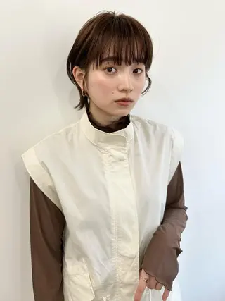 ショート 朝がラクになるパーマ トウバルタイキのヘアスタイル
