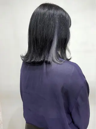 カラー white.梅田 デザインカラー🦄のヘアスタイル