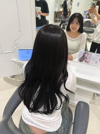 ロング 中村 日南のヘアスタイル