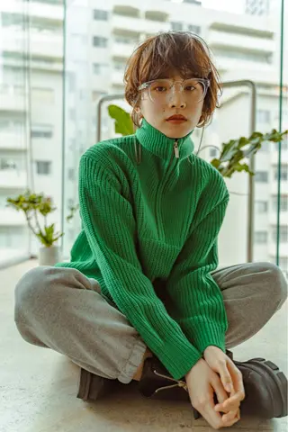 ショート カラー レイヤーカット🎀 NANAHAのヘアスタイル