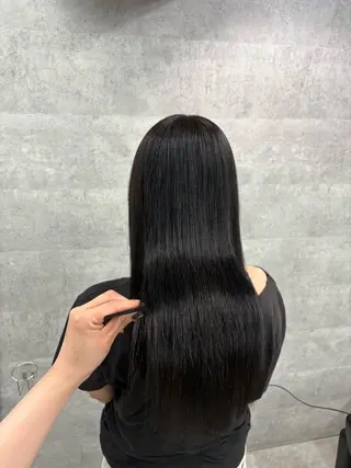 ロング 髪質改善ストレート/ 透明感カラー🥣🤍のヘアスタイル