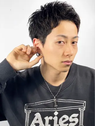 ショート ヘアアレンジ メンズ 櫻井 亮汰のヘアスタイル