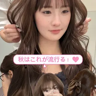 ロング 盛れる透明感カラー momokaのヘアスタイル