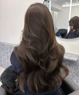 ロング カラー Ardore 韓国風カラー大阪のヘアスタイル