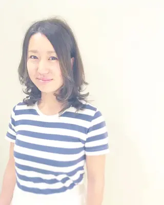 ミディアム trip kano.のヘアスタイル