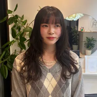 ロング ハッシュカット・ハイ レイヤー/kanonのヘアスタイル