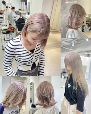 ミディアム 🎗副店長/井上 竜 ブリーチ指名No.1のヘアスタイル