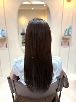 ロング カラー 菅原 渚のヘアスタイル