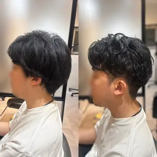 パーマ メンズ ️🫧押上️🫧はな 🫧まとまるショートのヘアスタイル