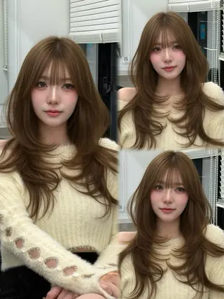 ロング カラー 上品モテヘア🩶 karen🩶のヘアスタイル