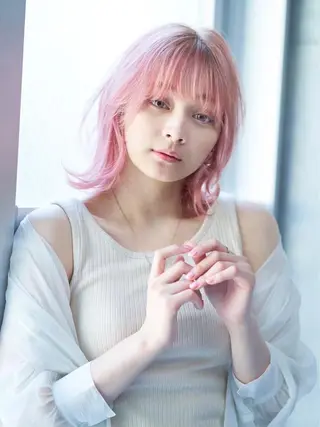 ミディアム "必ず可愛く” TAKUTOのヘアスタイル