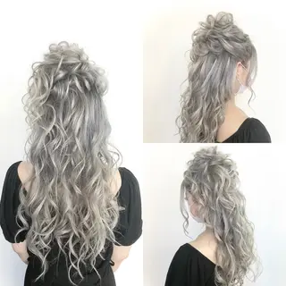 ロング カラー ヘアアレンジ キッズ 💜美髪特化💜 MASAのヘアスタイル