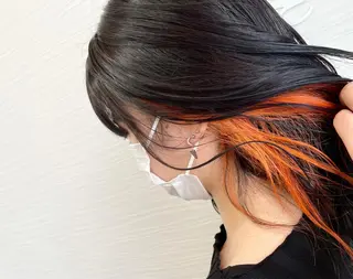 セミロング カラー LaRmE Ayumi.のヘアスタイル