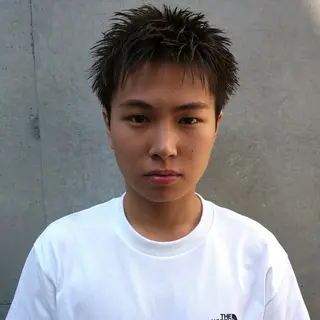 ショート カラー メンズ スパイキーショート/ メンズ特化/カイセイのヘアスタイル