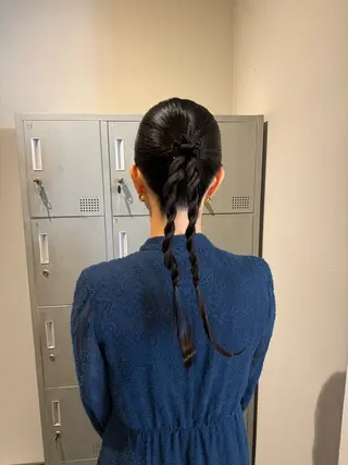 ロング ヘアアレンジ ブリーチ/アレンジ 天満/chihiroのヘアスタイル