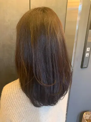セミロング カラー レイヤースタイル⭐️ 村上のヘアスタイル