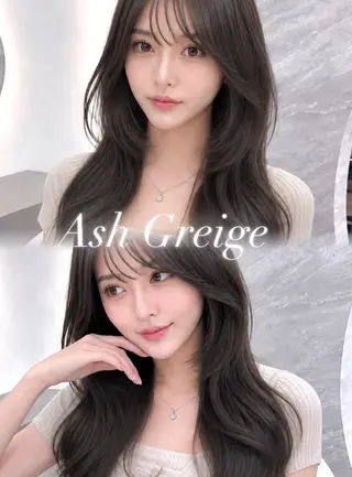 セミロング カラー ヘアアレンジ 🖤kana韓国ヘア 艶髪カラー特化🖤のヘアスタイル