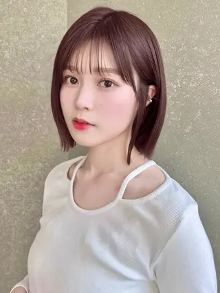 ショート カラー 仙台Ｉ韓国レイヤー Ｉ髪質改善Ｉ伊藤拓海のヘアスタイル