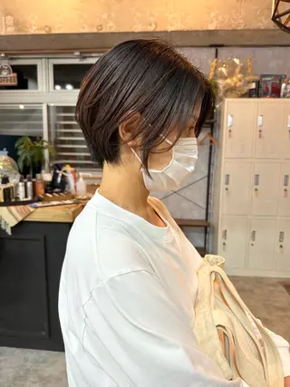 ショート モテ髪/ボブ/ショー ト/アダチフウトのヘアスタイル
