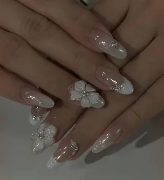 ネイル By moonネイル 🌷ワンホン/韓国風のネイルデザイン