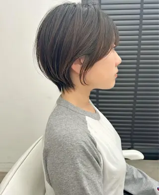 ショート 🐈‍⬛JUMI /透明感カラー/🩶のヘアスタイル