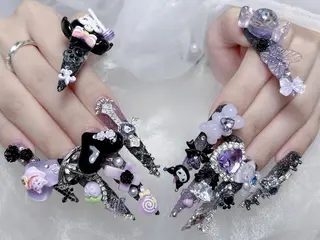 ネイル K.bi_nail ネイル長さ出し専門店のネイルデザイン