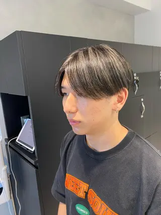 ミディアム カラー ヘアアレンジ メンズ 当日予約⭕️ JUNYAのヘアスタイル