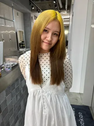 セミロング カラー デザインカラー /rioのヘアスタイル