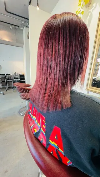 ミディアム カラー オーナースタイリスト 佐藤のヘアスタイル