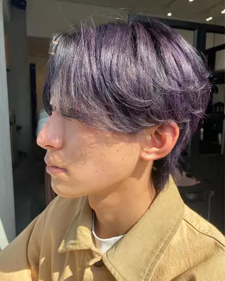 ミディアム カラー メンズ 似合う髪型見つけます AYAKAのヘアスタイル