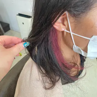 ミディアム カラー 北川 智海のヘアスタイル