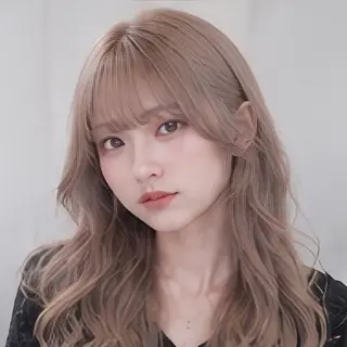ロング カラー 縮毛矯正/レイヤー/ 前髪カット/おばかんのヘアスタイル