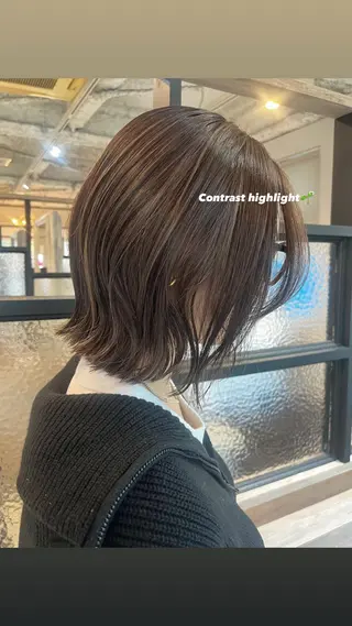 ショート カラー 透明感&レイヤー 似合わせ🫧/なぎのヘアスタイル