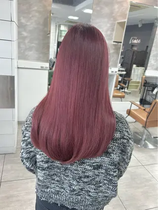 ロング レイヤー/艶髪カラー 森本くるみのヘアスタイル