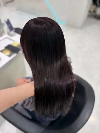 ロング カラー ヘアアレンジ 💓色落ちまで綺麗な 垢抜けカラー💓のヘアスタイル