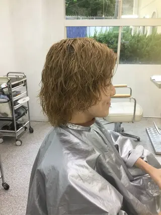 ショート パーマ パーマ/レイヤー エクステ/kokiのヘアスタイル
