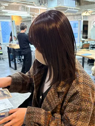ミディアム シモイケ ルアのヘアスタイル