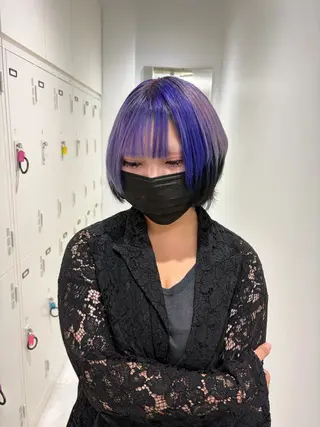 ショート カラー デザインカラー/ 暖色⋆🍒⭒˚/りなのヘアスタイル