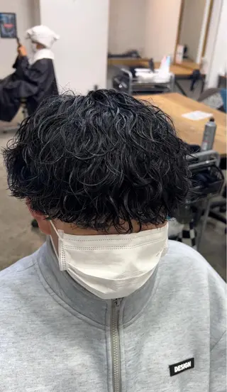 ショート パーマ メンズ おしゃれパーマ メンズ特化/みーまんのヘアスタイル
