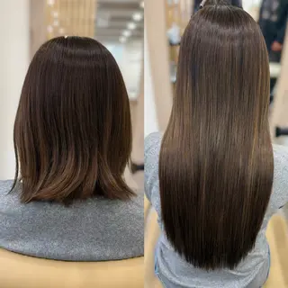 ロング エクステ＆カラー専門 羽エクステ　新大久保のヘアスタイル