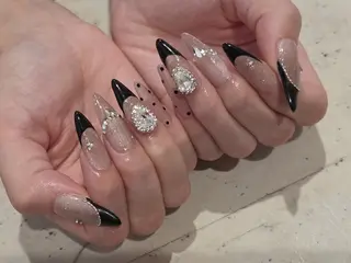 ネイル 韓国/ワンホン/長さ 出しつけ放題🎀のネイルデザイン