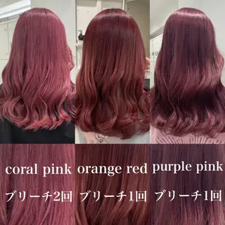 ロング 🎀暖色カラー🎀 韓国ヘア まなかのヘアスタイル